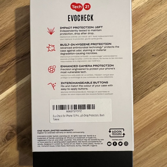 IPhone 13 Pro Max Case Tech 21 case - Picture 2 of 7